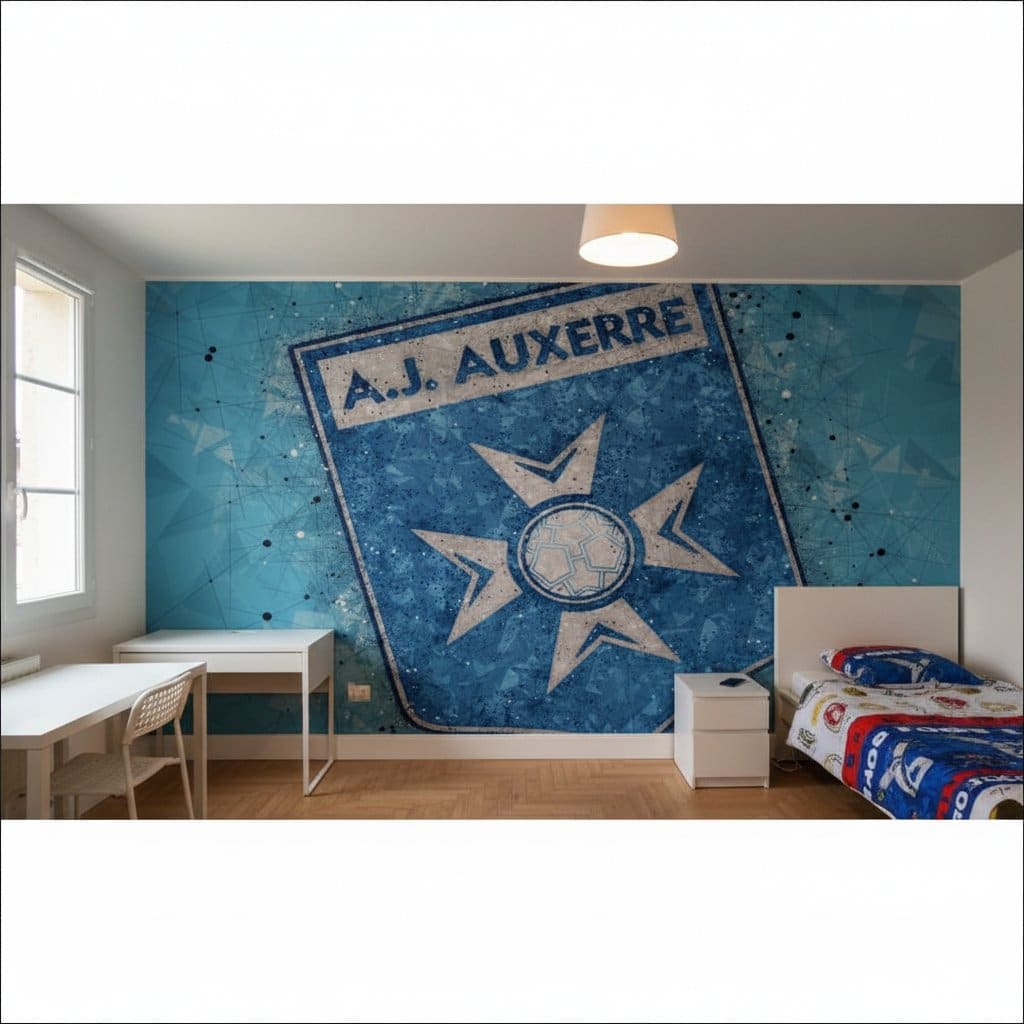 Visualisation papier peint foot AJ Auxerre logo