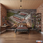 Papier peint foot Anfield english stadiums - Vignette | stickers foot