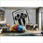 papier peint foot Angers SCO deco - Vignette | stickers foot