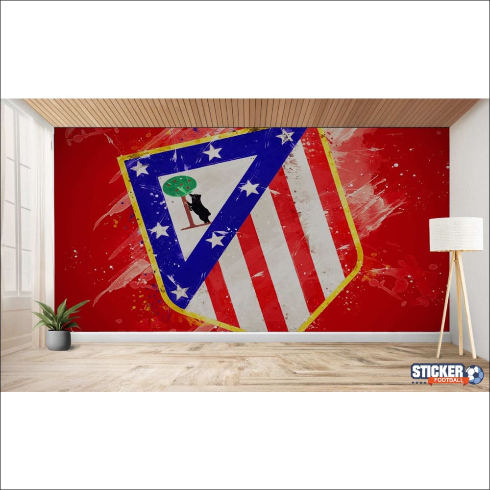Murale représentant l’emblème de l’Atlético de Madrid