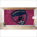 papier peint foot Clermont Football deco - Vignette | stickers foot