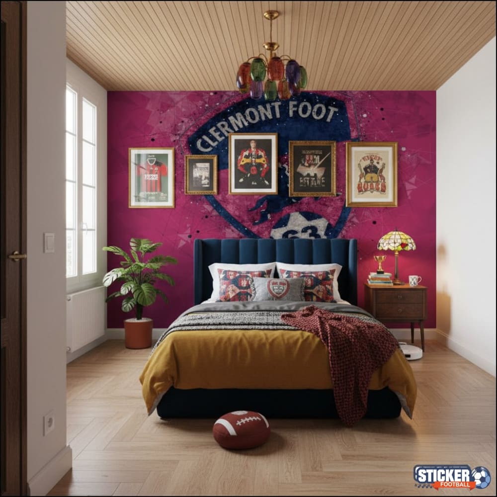Visualisation papier peint foot Clermont Football deco