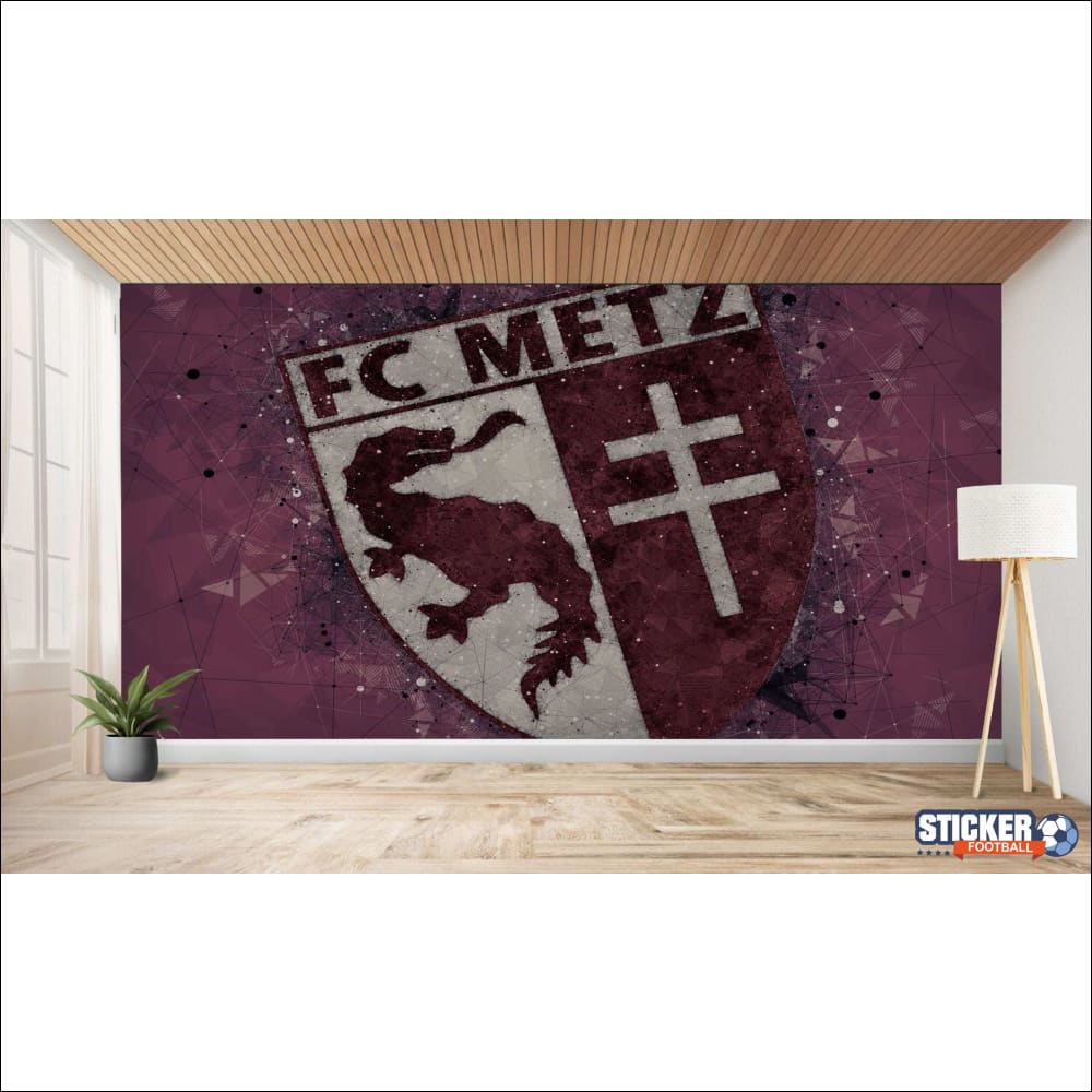 papier peint foot FC Metz artistique deco