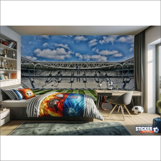 Chambre à coucher sur le thème du football.