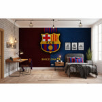 Papier peint foot - logo FC BARCELONE deco Barca - Vignette | stickers foot