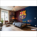 Papier peint foot - logo FC BARCELONE deco Barca - Vignette | stickers foot