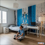 papier peint foot OM Olympique Marseille logo - Vignette | stickers foot