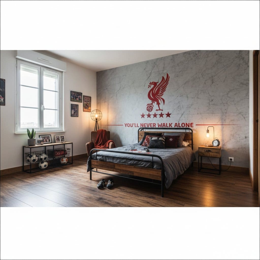Visualisation papier peint football Liverpool decor