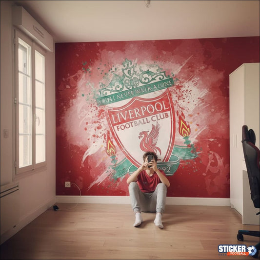 Visualisation papier peint football Liverpool FC logo effet