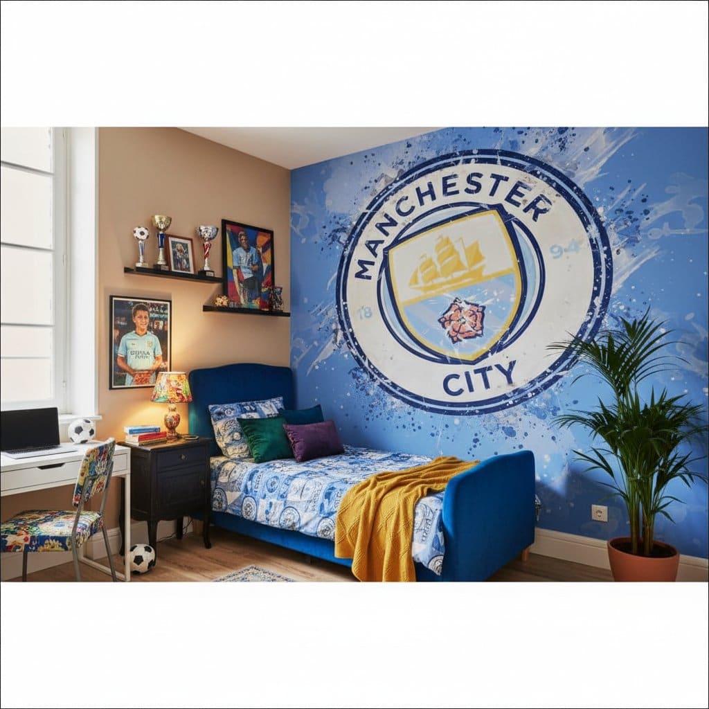 Visualisation papier peint football Manchester City FC logo