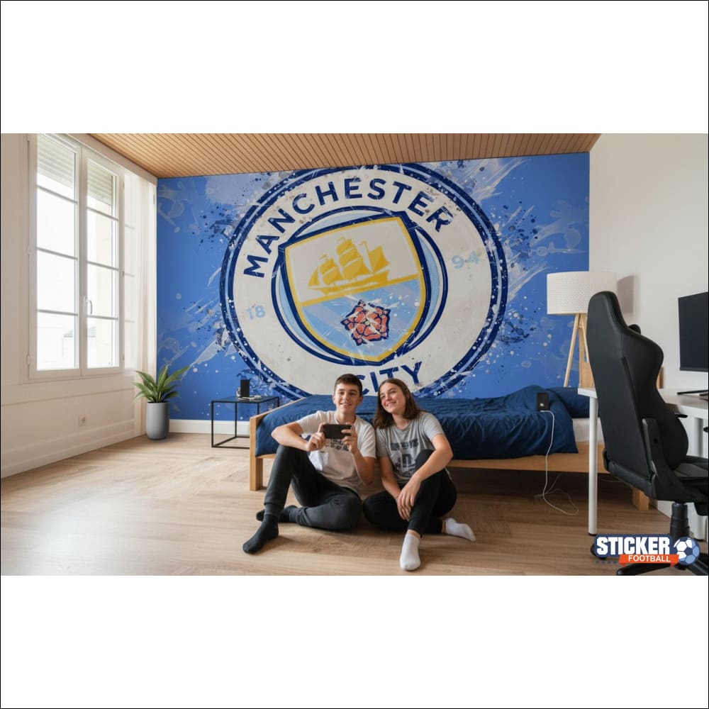 Visualisation papier peint football Manchester City FC logo