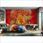 papier peint football Manchester United FC logo - Vignette | stickers foot