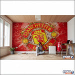 papier peint football Manchester United FC logo - Vignette | stickers foot