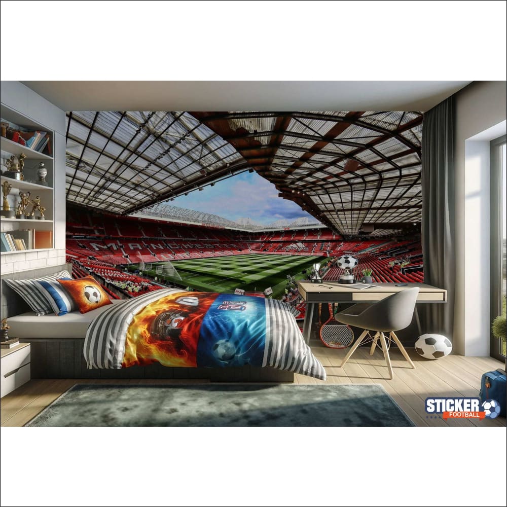 Chambre à coucher sur le thème du football.