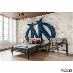 Papier peint football Marseille - Vignette | stickers foot