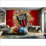 papier peint football OGC Nice - Vignette | stickers foot