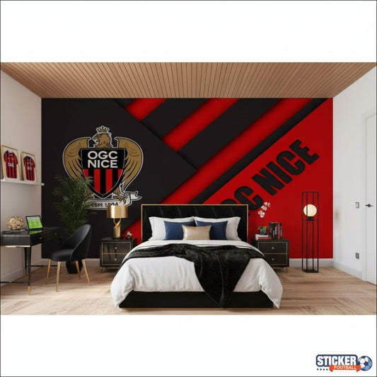 Visualisation papier peint football OGC Nice poster