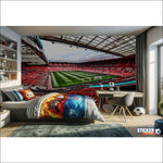 papier peint football Old Trafford Devils Stade - Vignette | stickers foot
