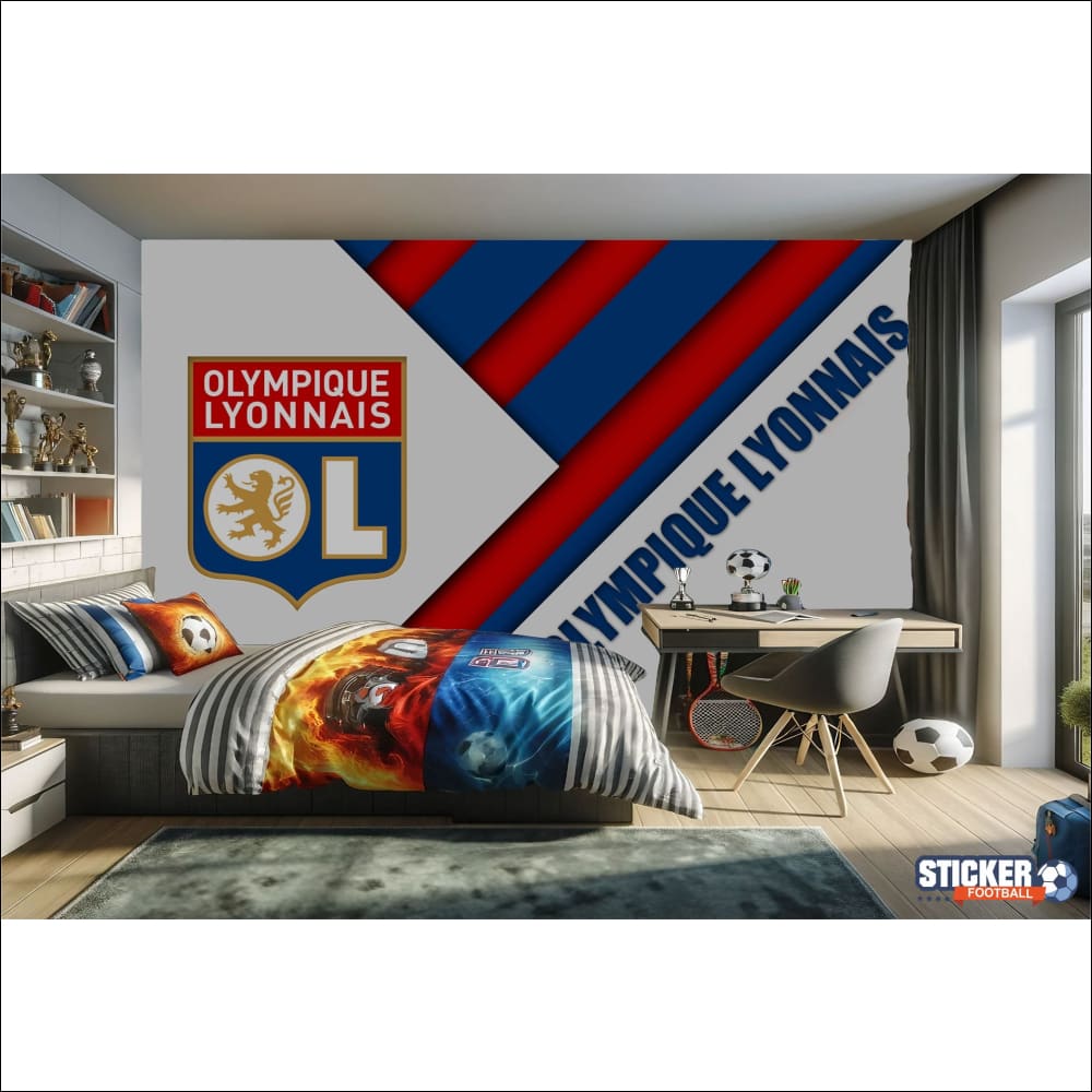 papier peint football Olympique Lyonnais