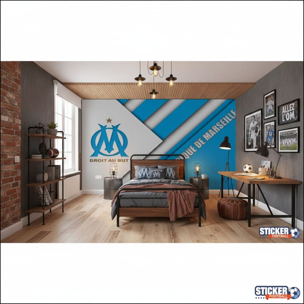 Visualisation papier peint football Olympique de Marseille