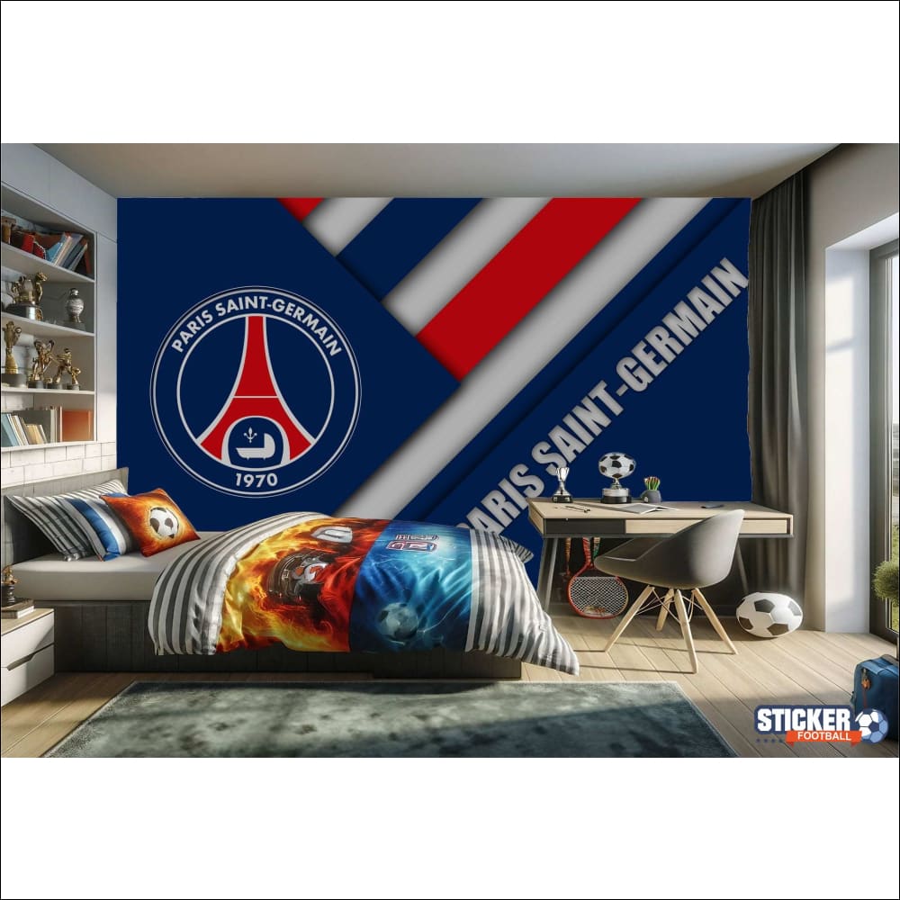 papier peint football Paris PSG logo