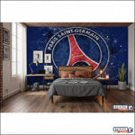 Papier peint football Paris Saint Germain sur mesure - Logo PSG - Vignette | stickers foot