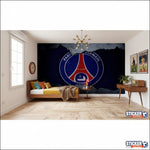 papier peint football PSG deco foot - Vignette | stickers foot