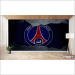 papier peint football PSG deco foot - Vignette | stickers foot
