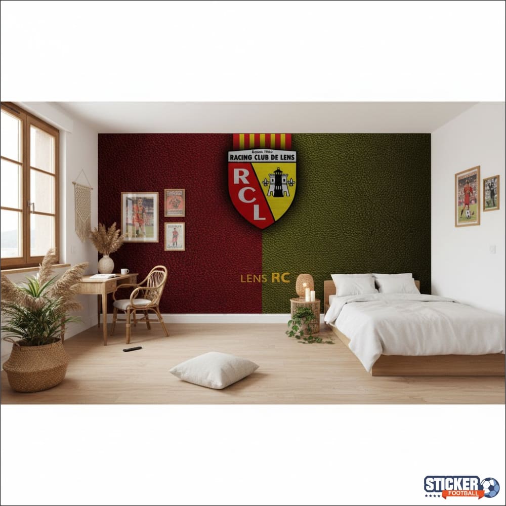 Visualisation papier peint football RC Lens decoration