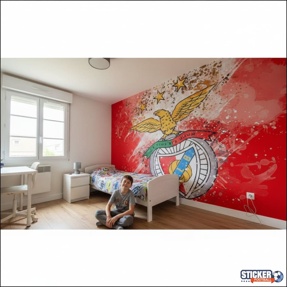 Visualisation papier peint football SL Benfica deco