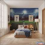 papier peint football stade joueur - Vignette | stickers foot