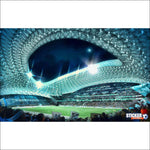 Papier peint football stade Vélodrome - Vignette | stickers foot