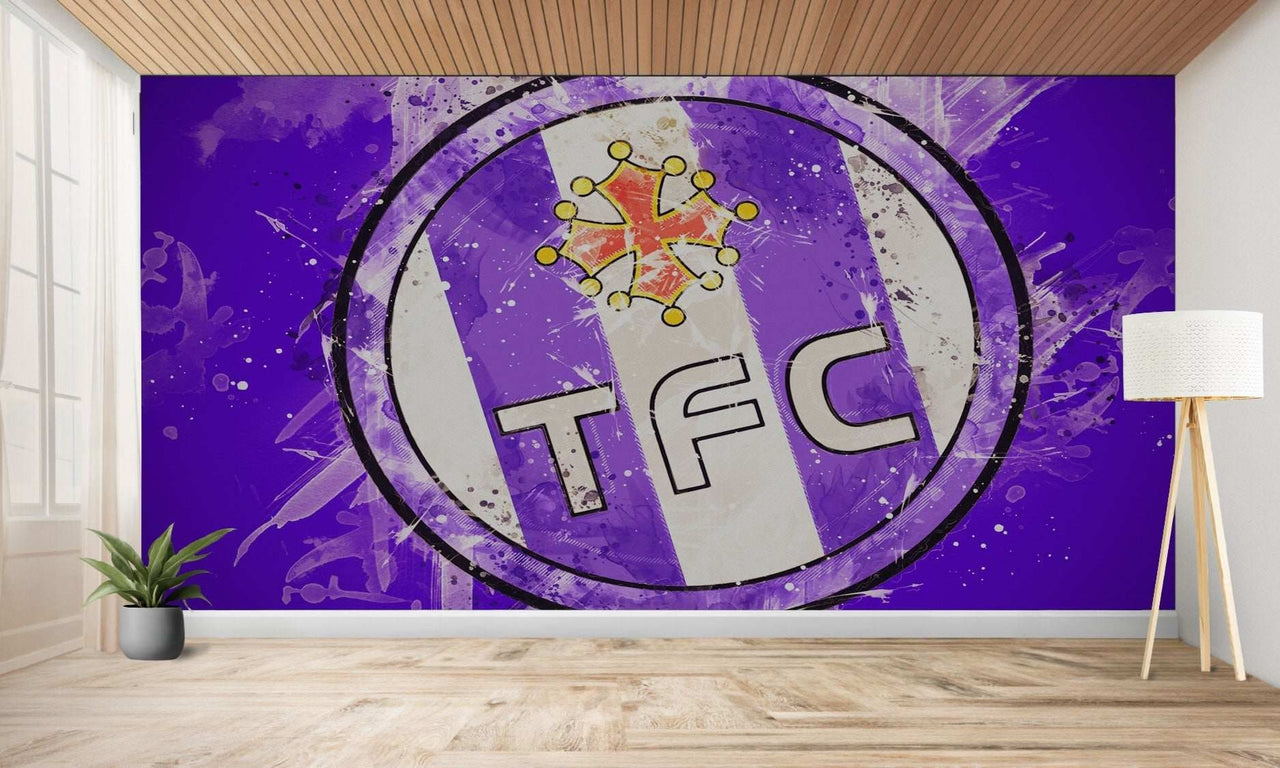 Logo mural du Toulouse FC.