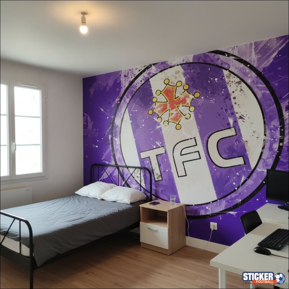 Visualisation papier peint football Toulouse FC peinture