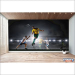 Papier peint joueur de foot - Vignette | stickers foot