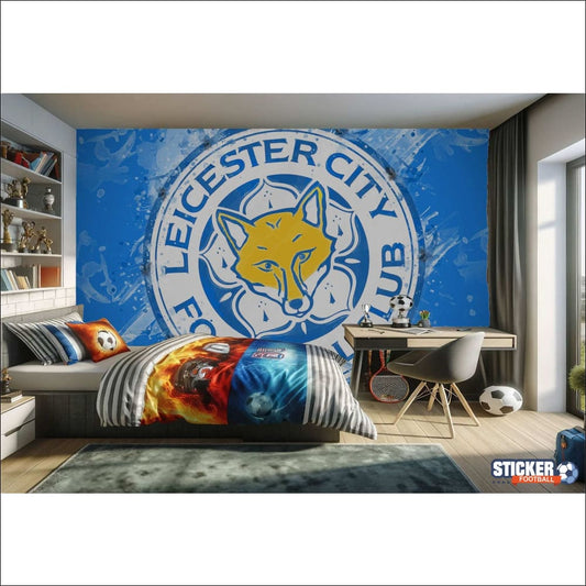 Chambre à coucher sur le thème de Leicester City.