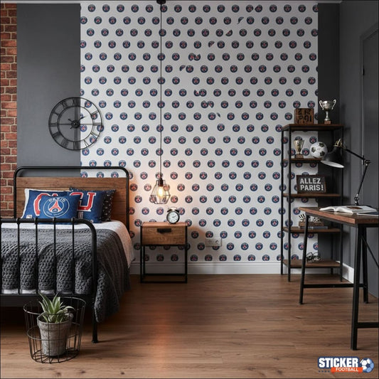 Visualisation Papier peint motif logo PSG