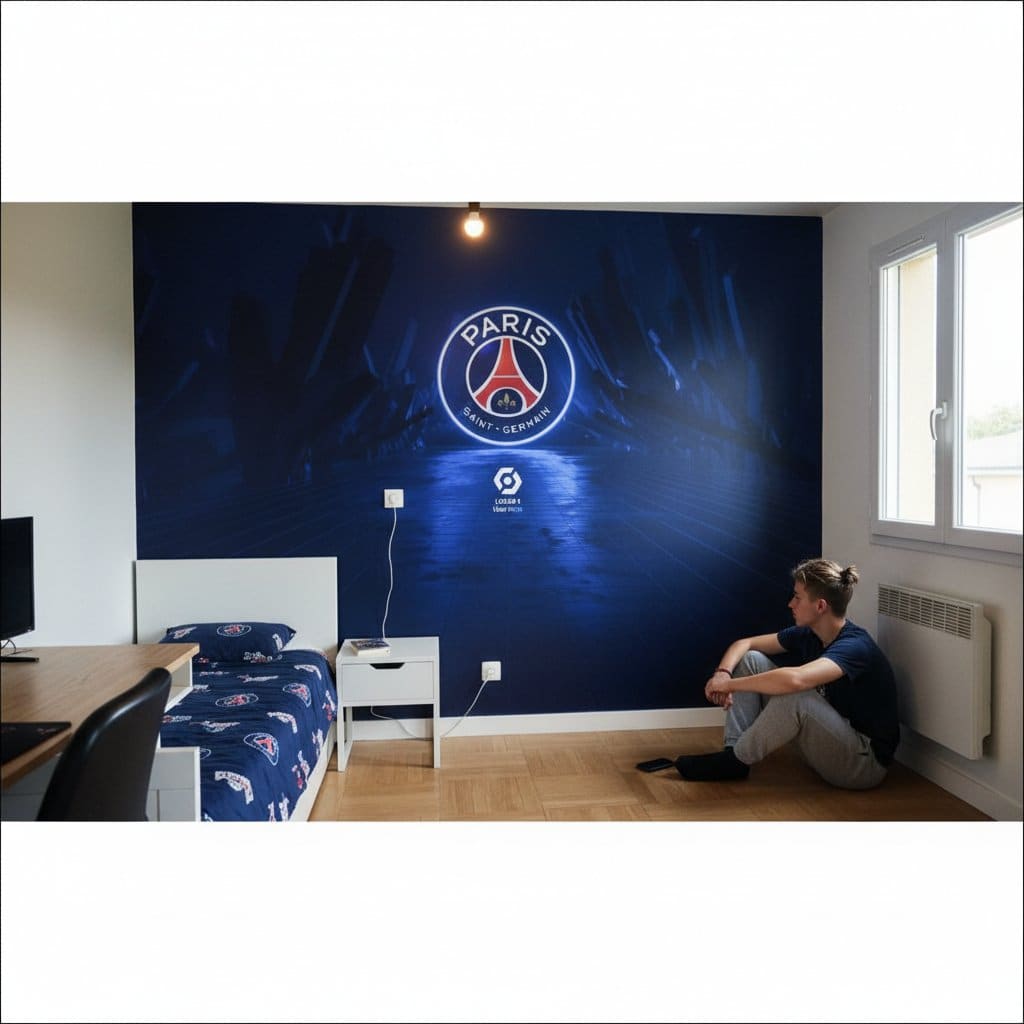 Visualisation Papier Peint PSG Pour Fans - Déco Passion Foot