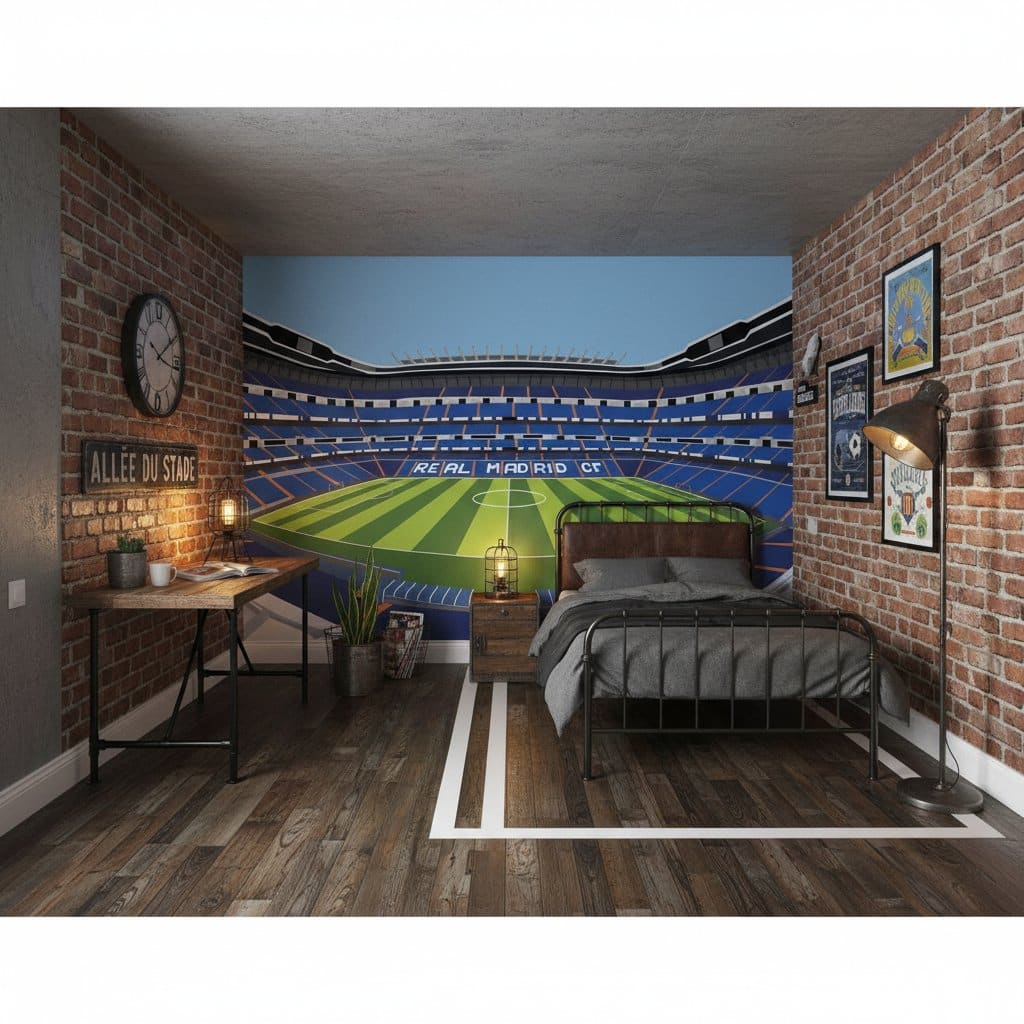Visualisation Papier Peint stade Estadio Santiago Bernabéu - Real Madrid CF