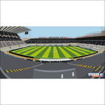 Papier Peint stade St. James Park - Newcastle United FC - Vignette | stickers foot