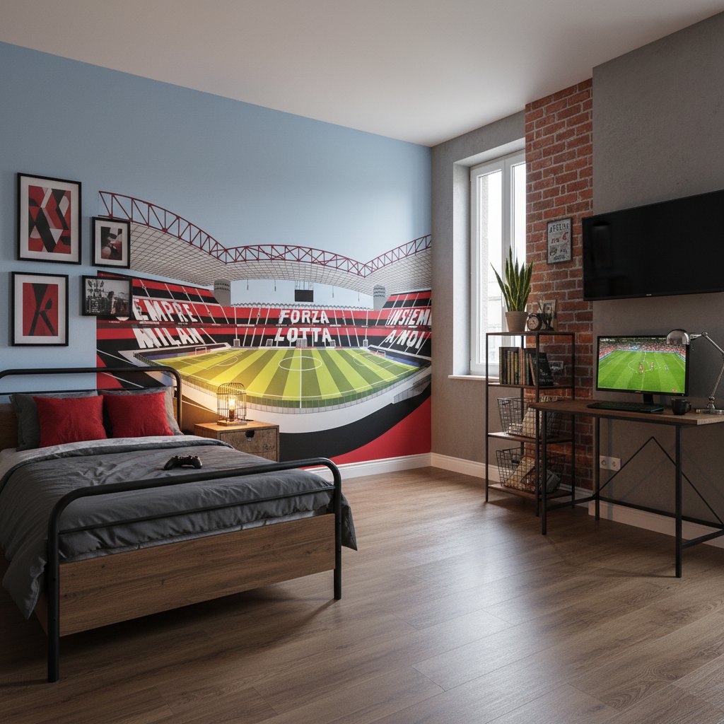 Visualisation Papier Peint stade San Siro - AC Milan