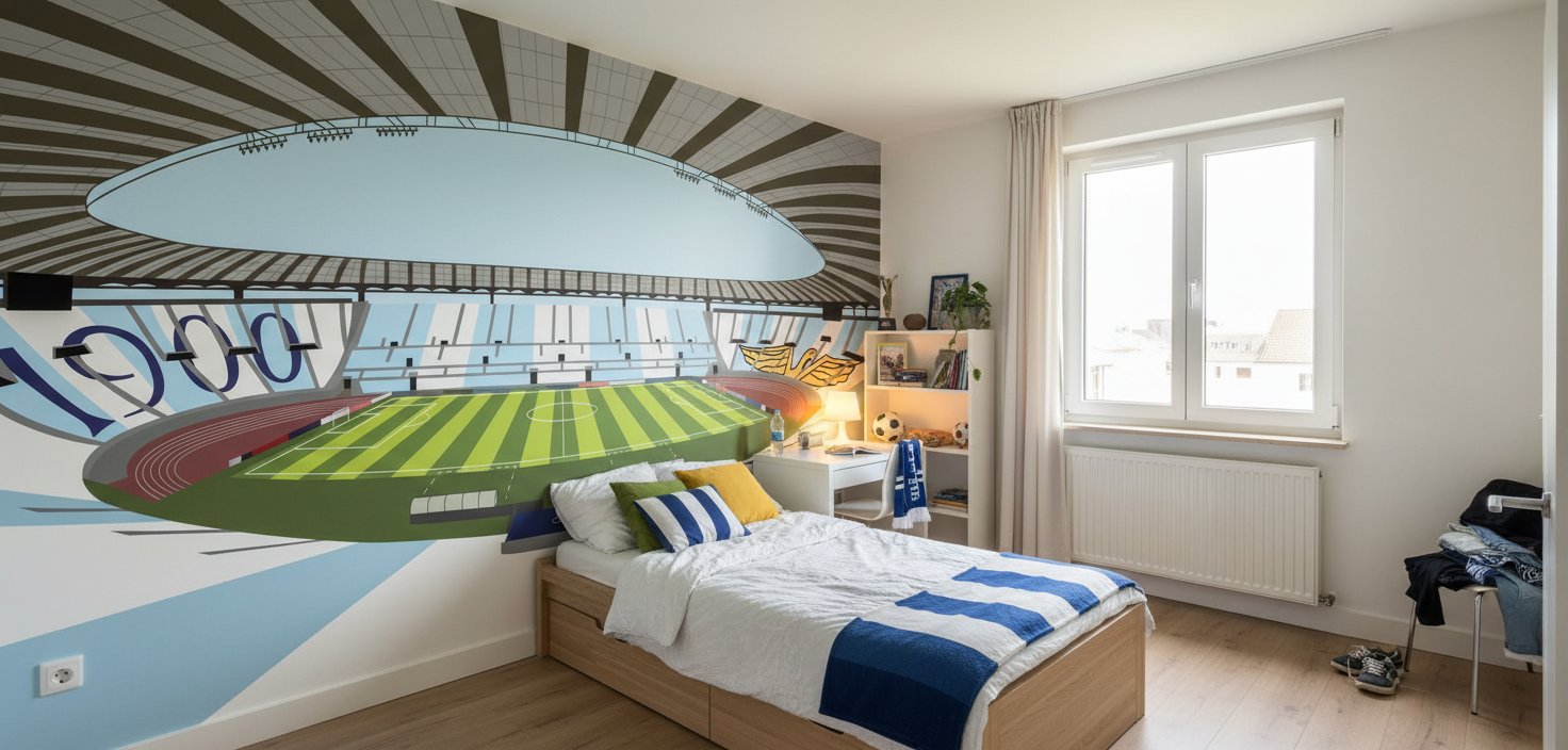 Visualisation Papier Peint stade Stadio Olimpico - SS Lazio