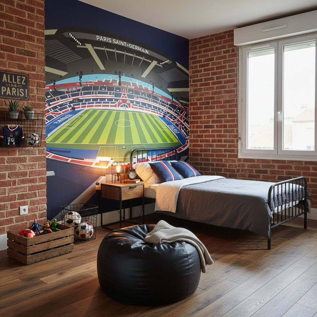 Visualisation Papier Peint stade Parc des Princes - Paris Saint Germain