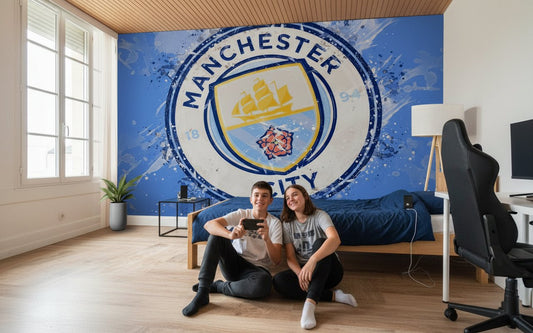 Visualisation papier peint football Manchester City FC logo