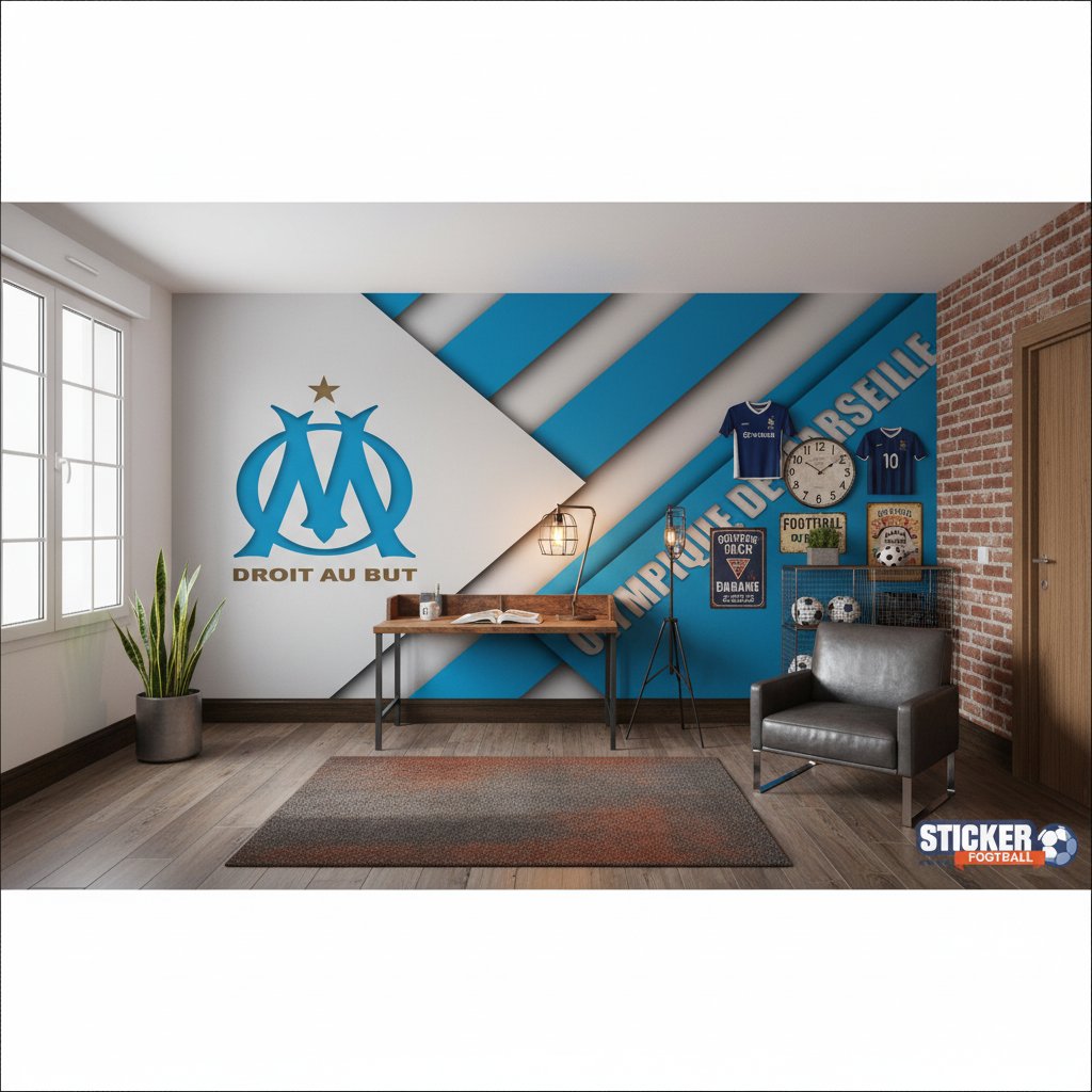 Visualisation papier peint football Olympique de Marseille