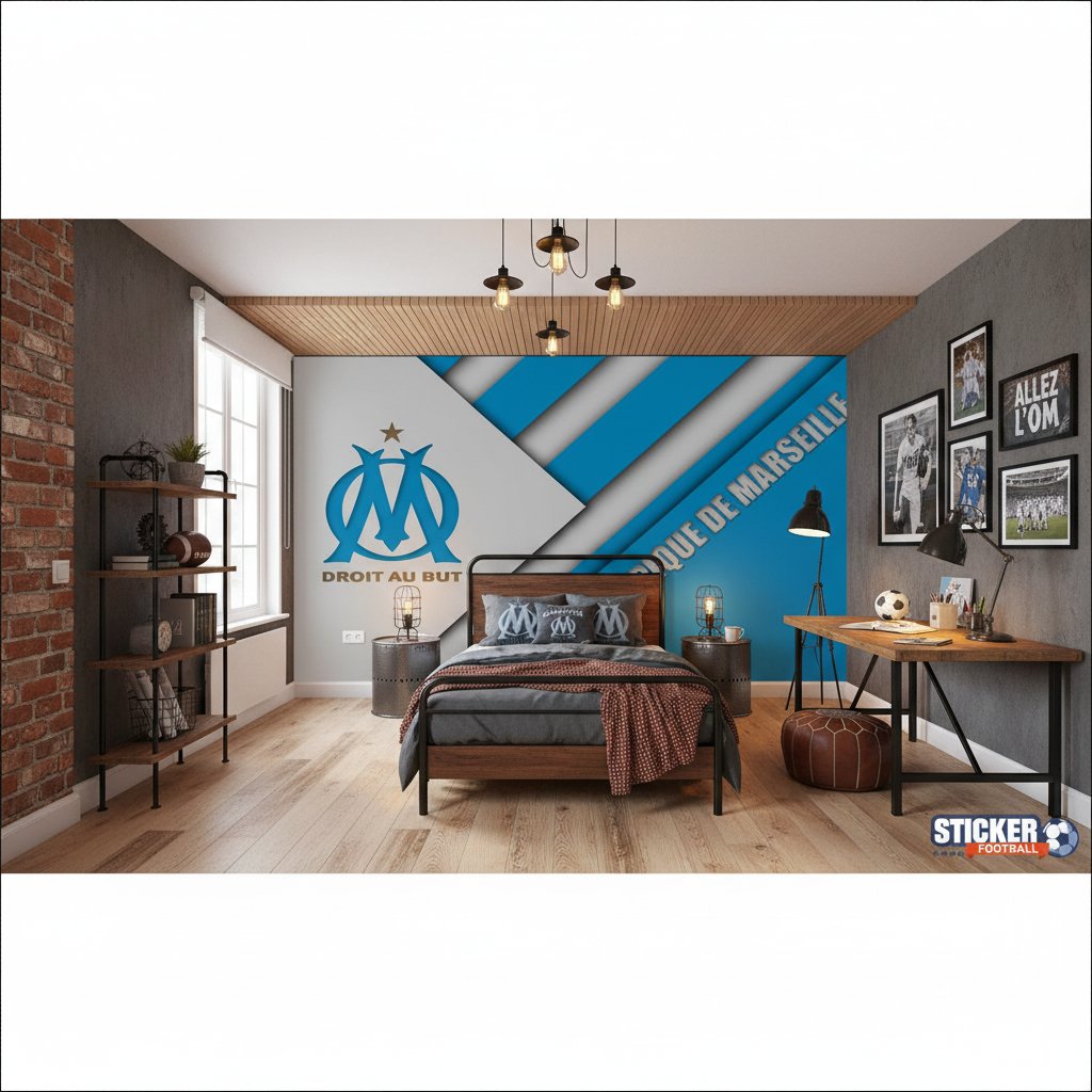 Visualisation papier peint football Olympique de Marseille