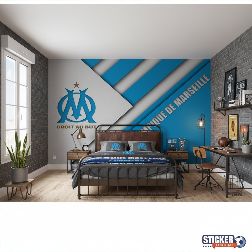 Visualisation papier peint football Olympique de Marseille