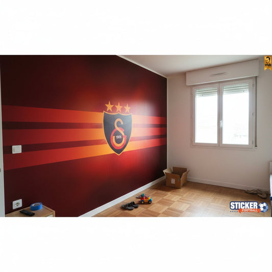 Visualisation Papier Peint Logo Galatasaray S.K. - Déco Fan Soccer