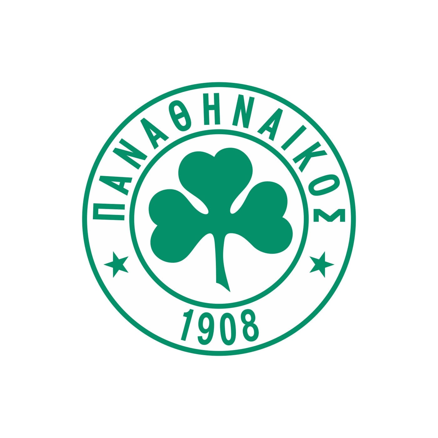 Sticker foot logo club Panathiniakos