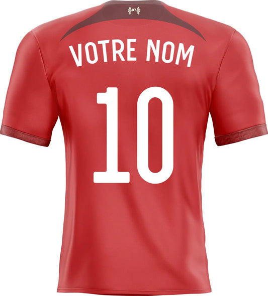 maillot Liverpool personnalisé